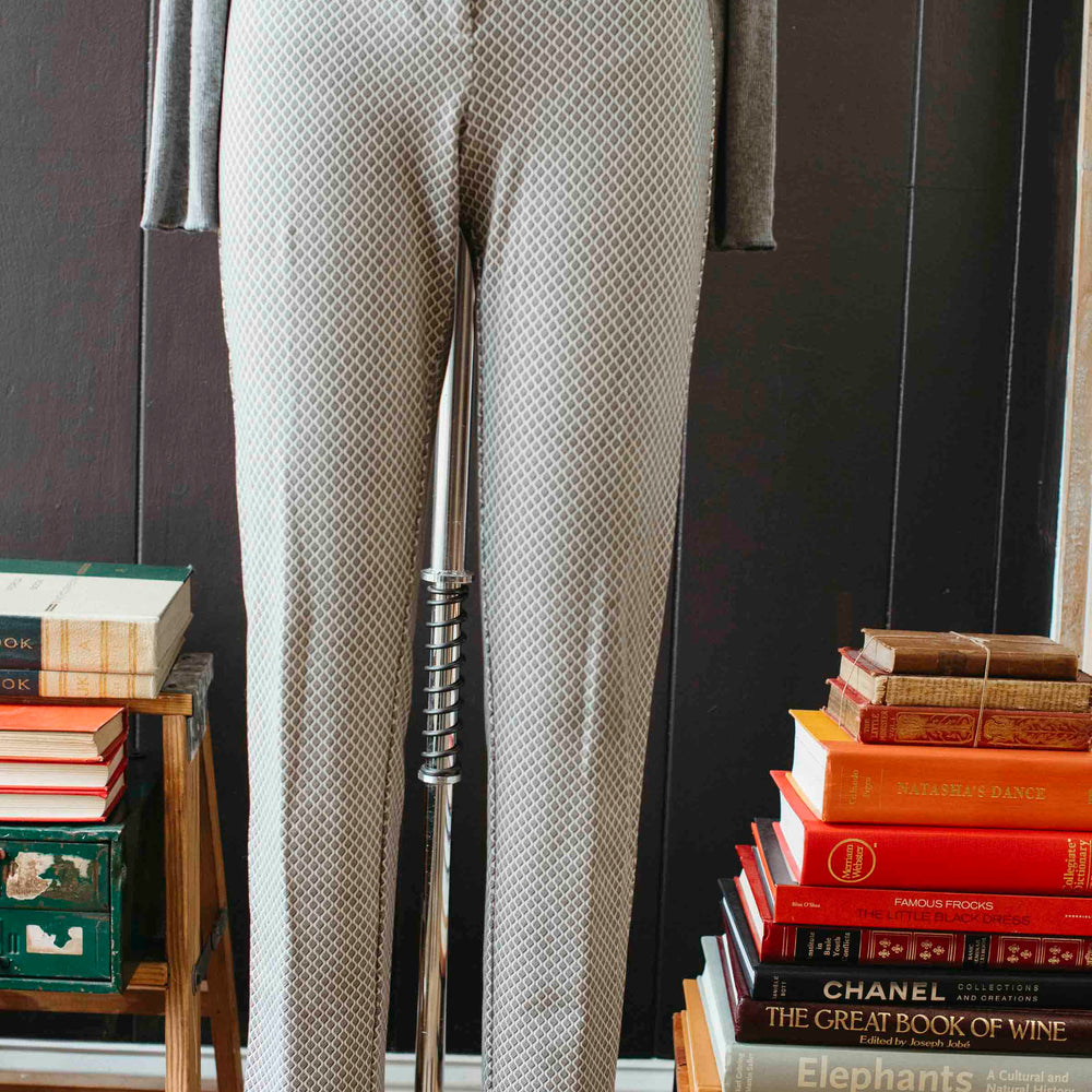 Pre-loved Black & White Patterned Trouser - Size M