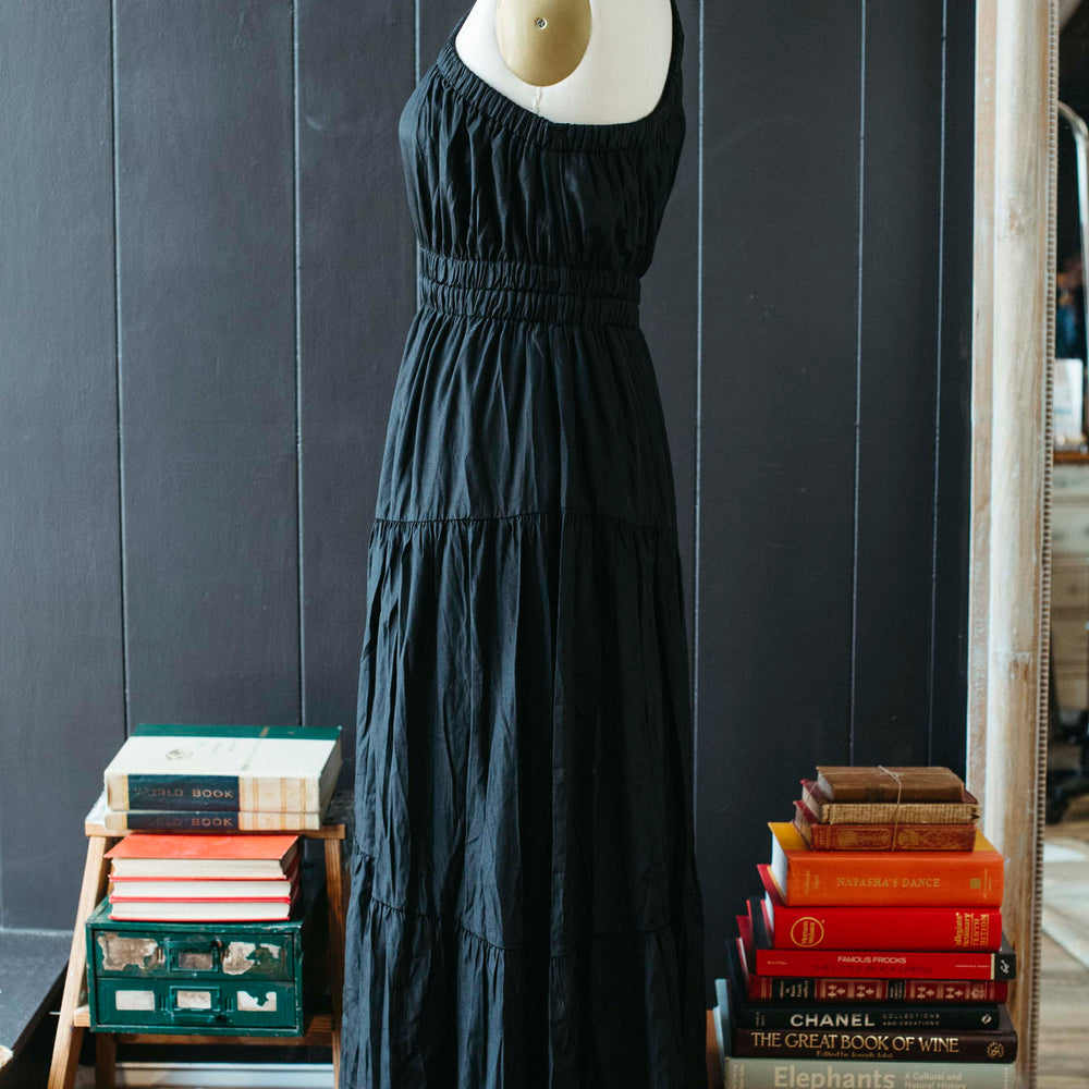 
                      
                        Pre-loved Black Maxi One Shoulder Peephole Dress - Size S
                      
                    