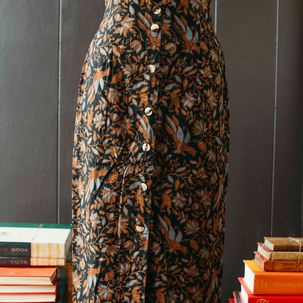 Vintage Pheasant Paisley Midi Skirt - Size S