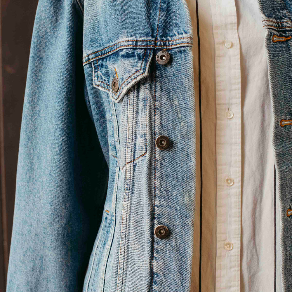 
                      
                        Pre-loved Embroidered Denim Jacket - Size S
                      
                    