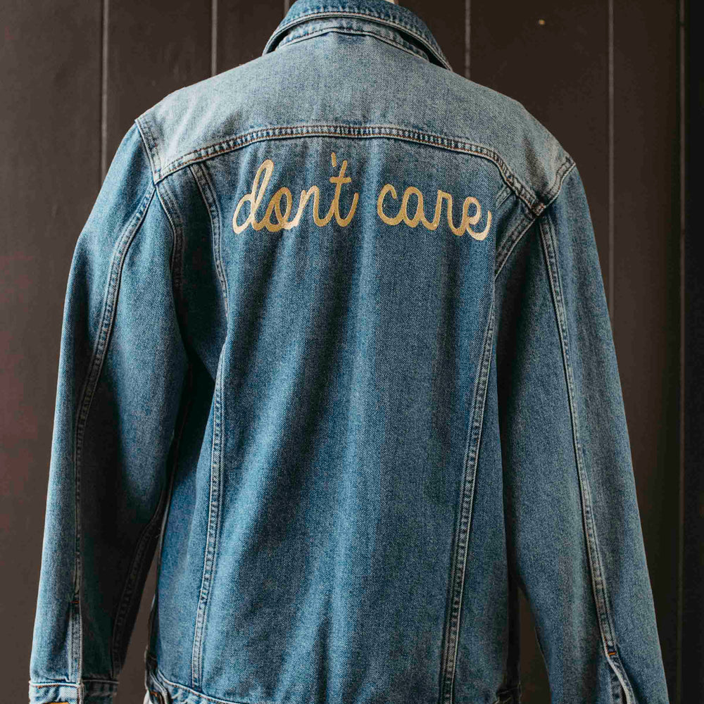 
                      
                        Pre-loved Embroidered Denim Jacket - Size S
                      
                    