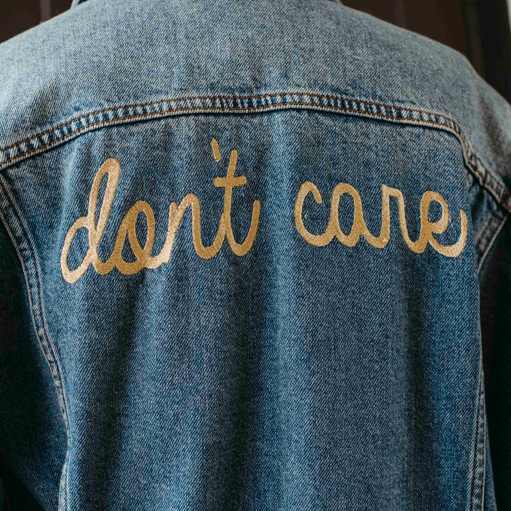 
                      
                        Pre-loved Embroidered Denim Jacket - Size S
                      
                    