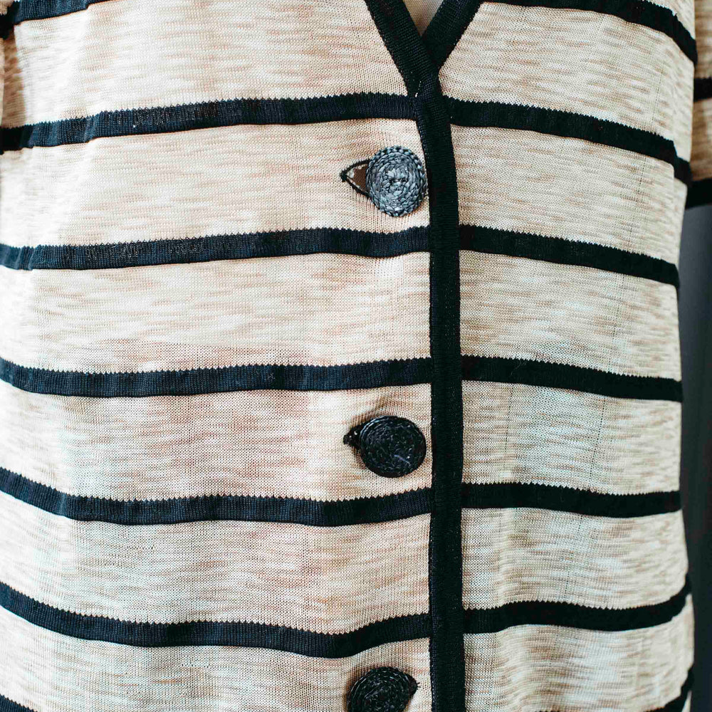 
                      
                        Pre-loved Striped Linen Cardigan - Size M
                      
                    