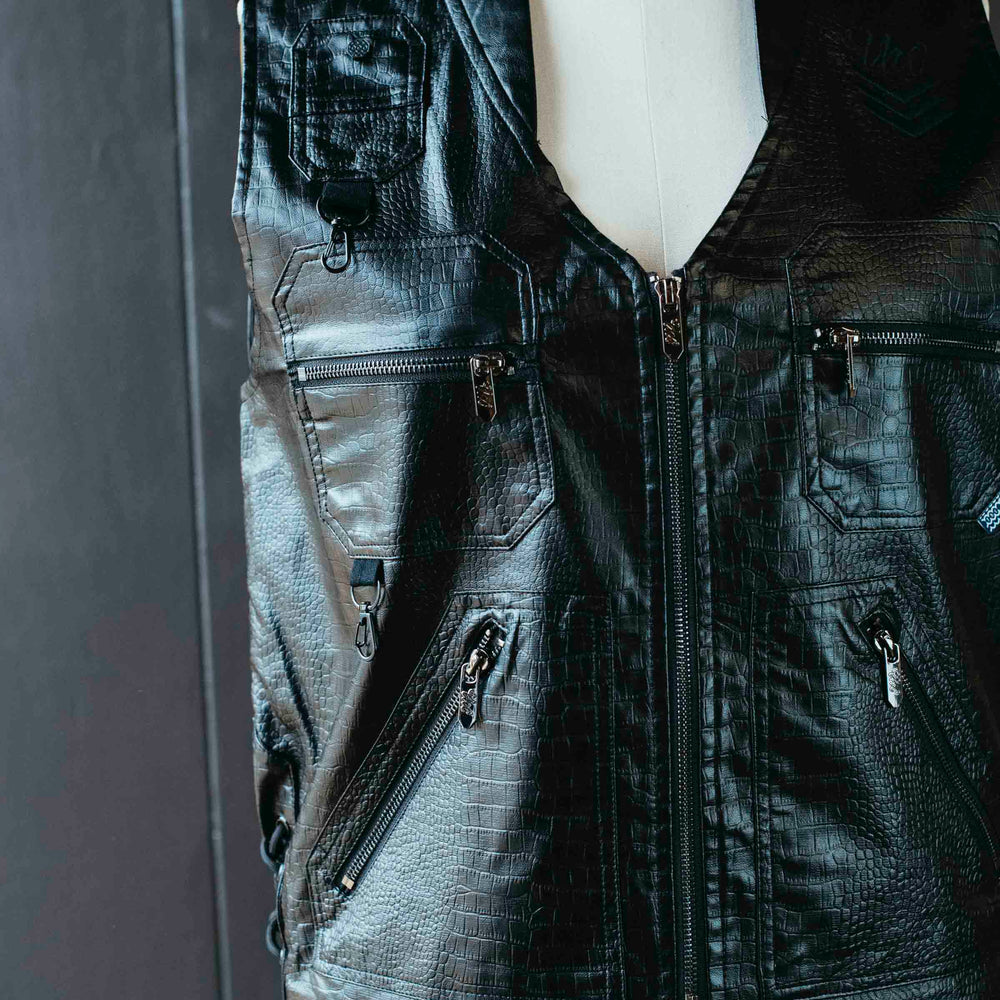 
                      
                        Pre-loved Faux Alligator Moto Vest - Size L
                      
                    