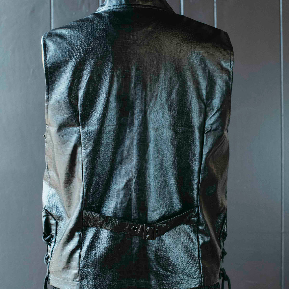 
                      
                        Pre-loved Faux Alligator Moto Vest - Size L
                      
                    