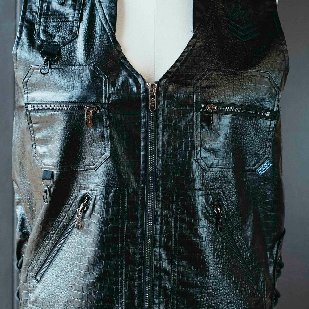 
                      
                        Pre-loved Faux Alligator Moto Vest - Size L
                      
                    