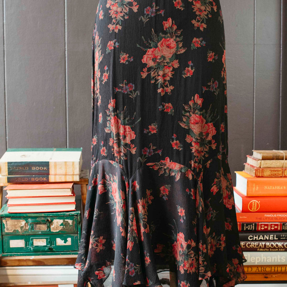 Pre-loved Ralph Lauren Floral Maxi Skirt - Size XL