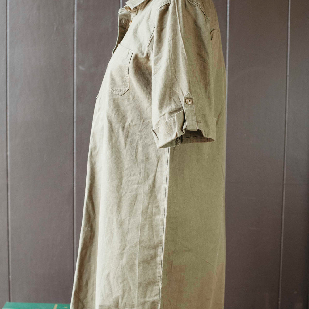 Pre-loved Olive Green Shirt Dress - Size L