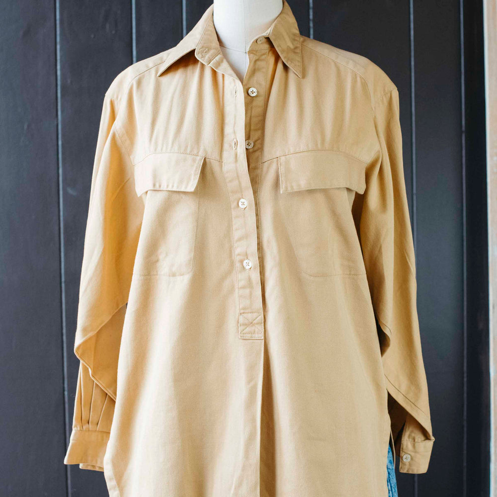 
                      
                        Vintage Unisex Work Shirt - Size S
                      
                    