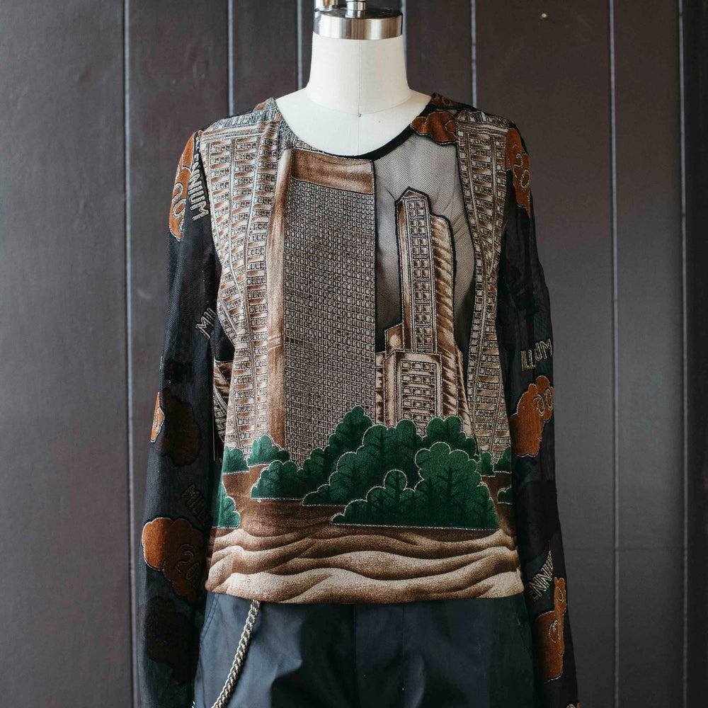
                      
                        Pre-loved Sheer Cityscape Millennium Top - Size XS
                      
                    