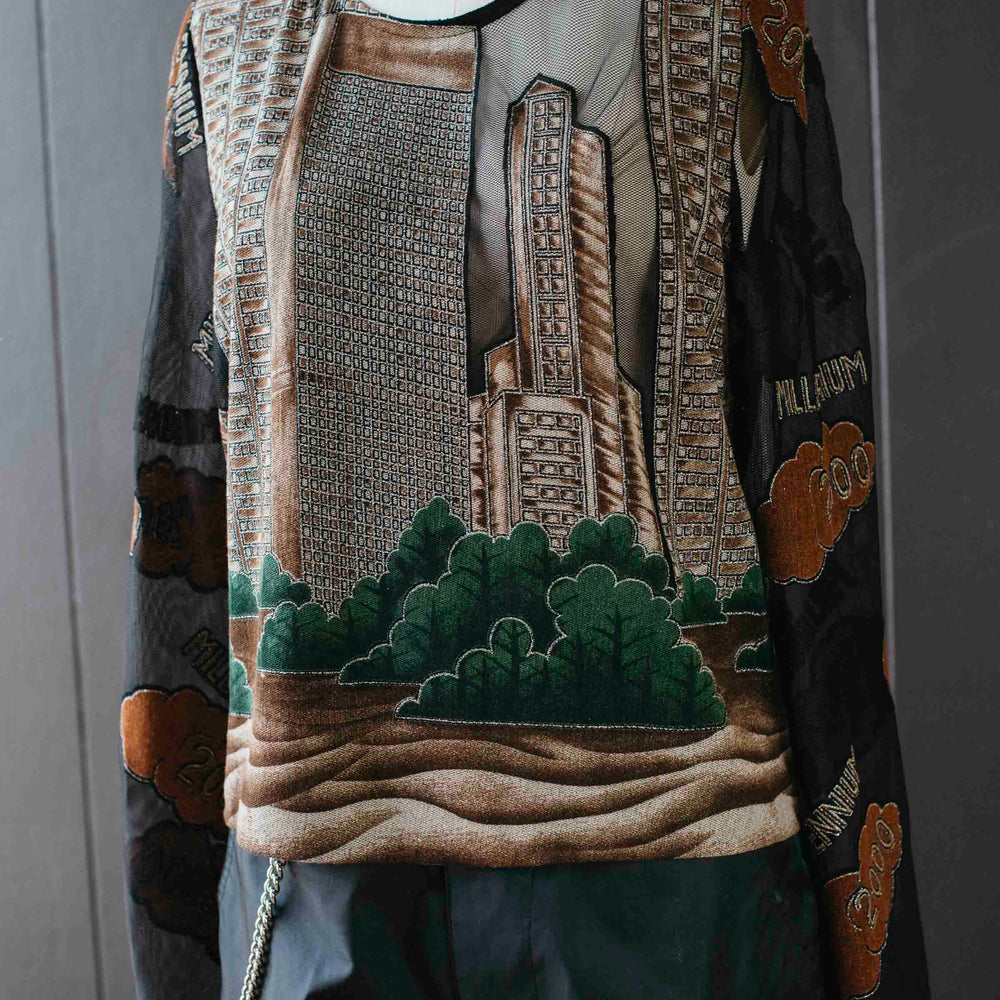
                      
                        Pre-loved Sheer Cityscape Millennium Top - Size XS
                      
                    