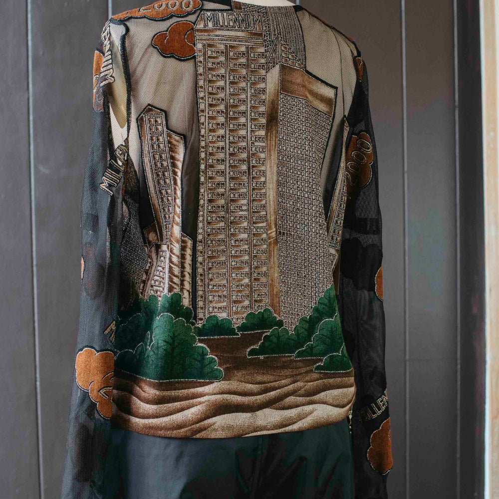 
                      
                        Pre-loved Sheer Cityscape Millennium Top - Size XS
                      
                    