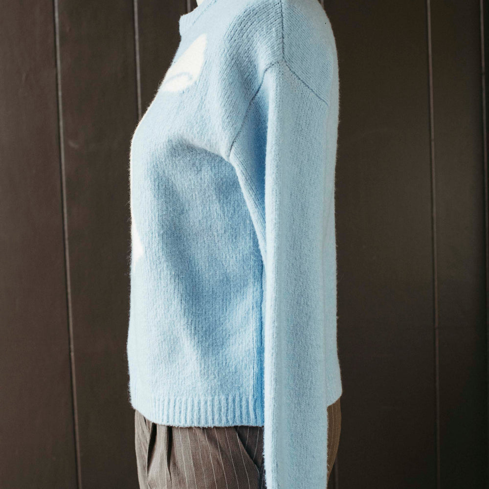 
                      
                        Pre-loved Powder Blue Bow Sweater - Size M
                      
                    