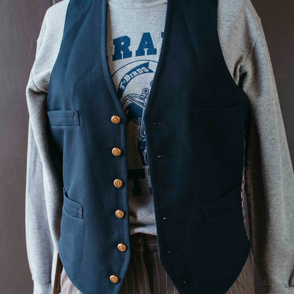 Pre-loved Navy Menswear Vest - Size M