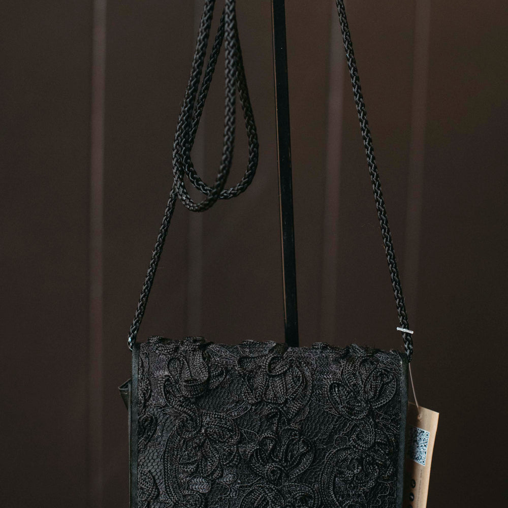 Vintage Black Lace Purse