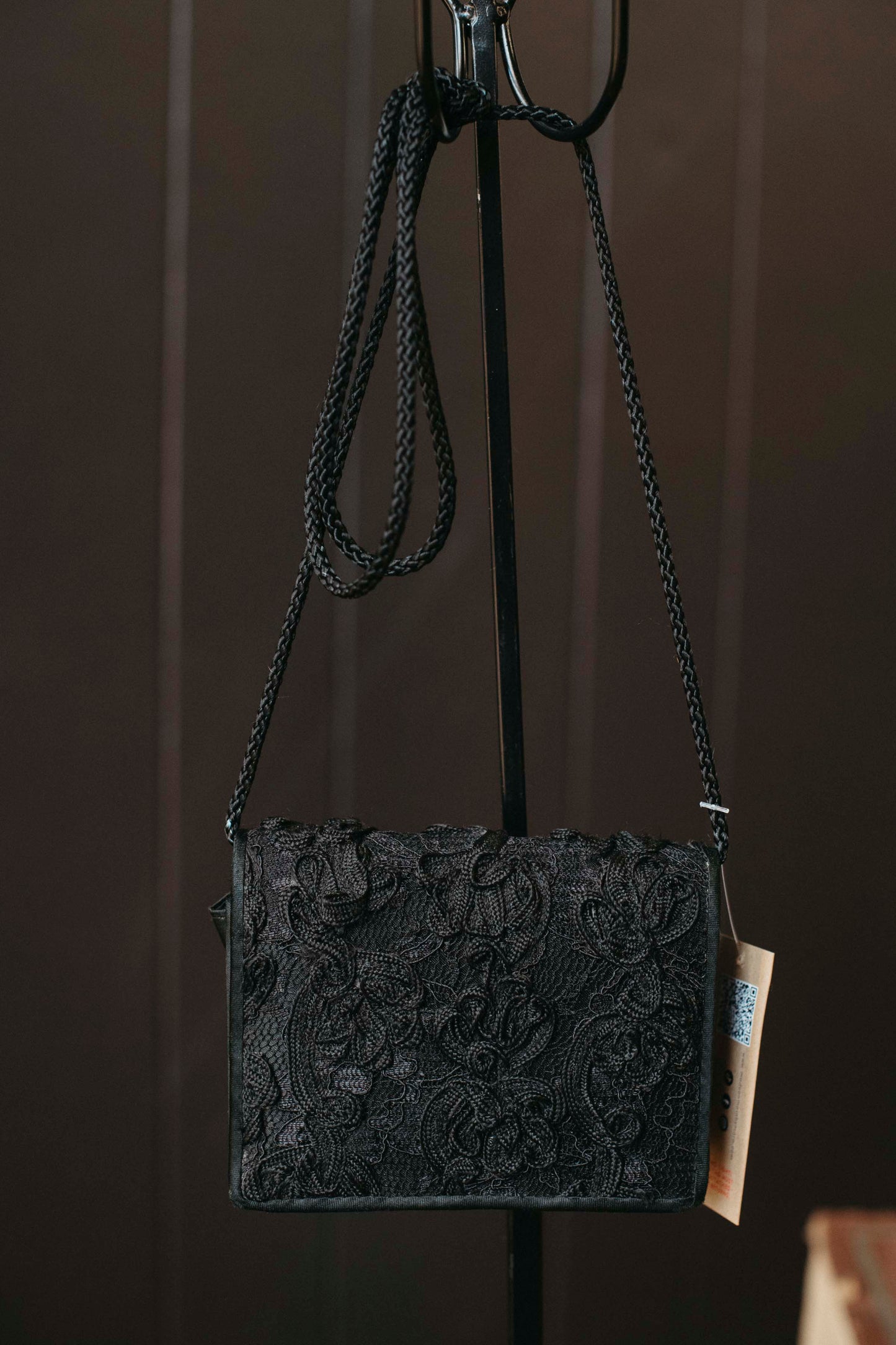 Vintage Black Lace Purse