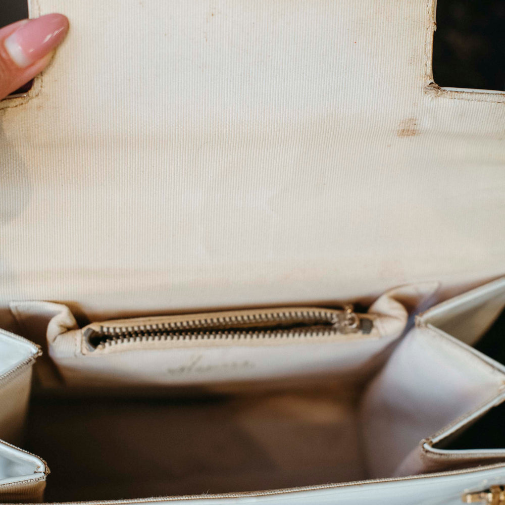 
                      
                        Vintage Cream & Gold Purse
                      
                    