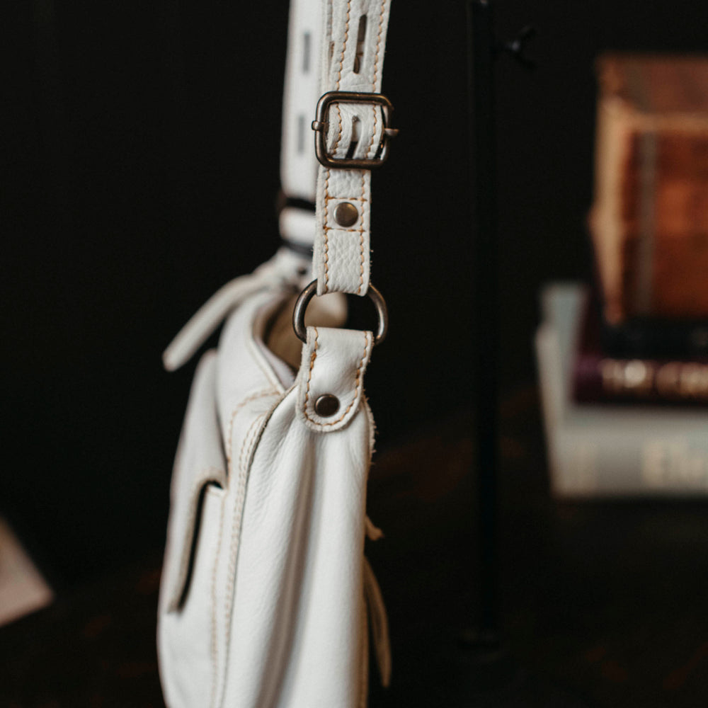 
                      
                        Alva Leather Bag - White
                      
                    
