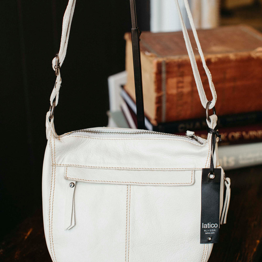 Alva Leather Bag - White