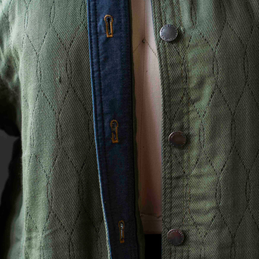 
                      
                        Pre-loved Army Green Diamond Quilted Jacket - Size XXL
                      
                    