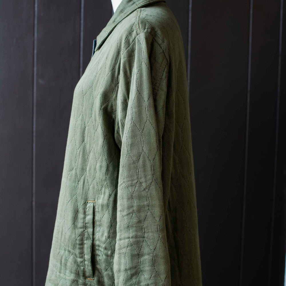 
                      
                        Pre-loved Army Green Diamond Quilted Jacket - Size XXL
                      
                    