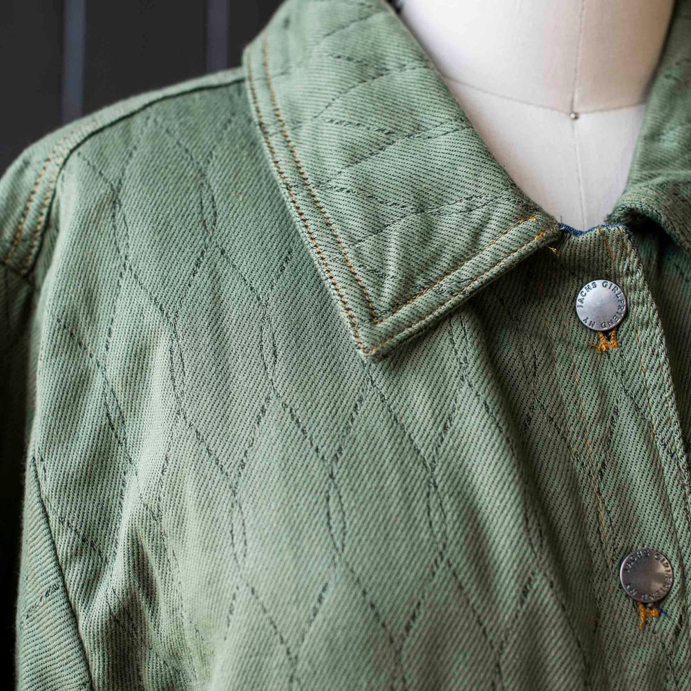 
                      
                        Pre-loved Army Green Diamond Quilted Jacket - Size XXL
                      
                    