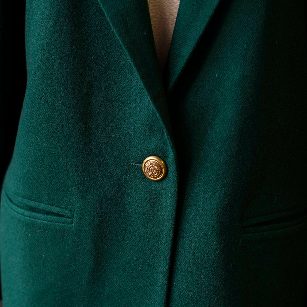 
                      
                        Vintage Jewel Green Single Button Blazer - Size L
                      
                    