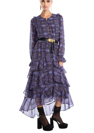Ella Purple Midi Skirt