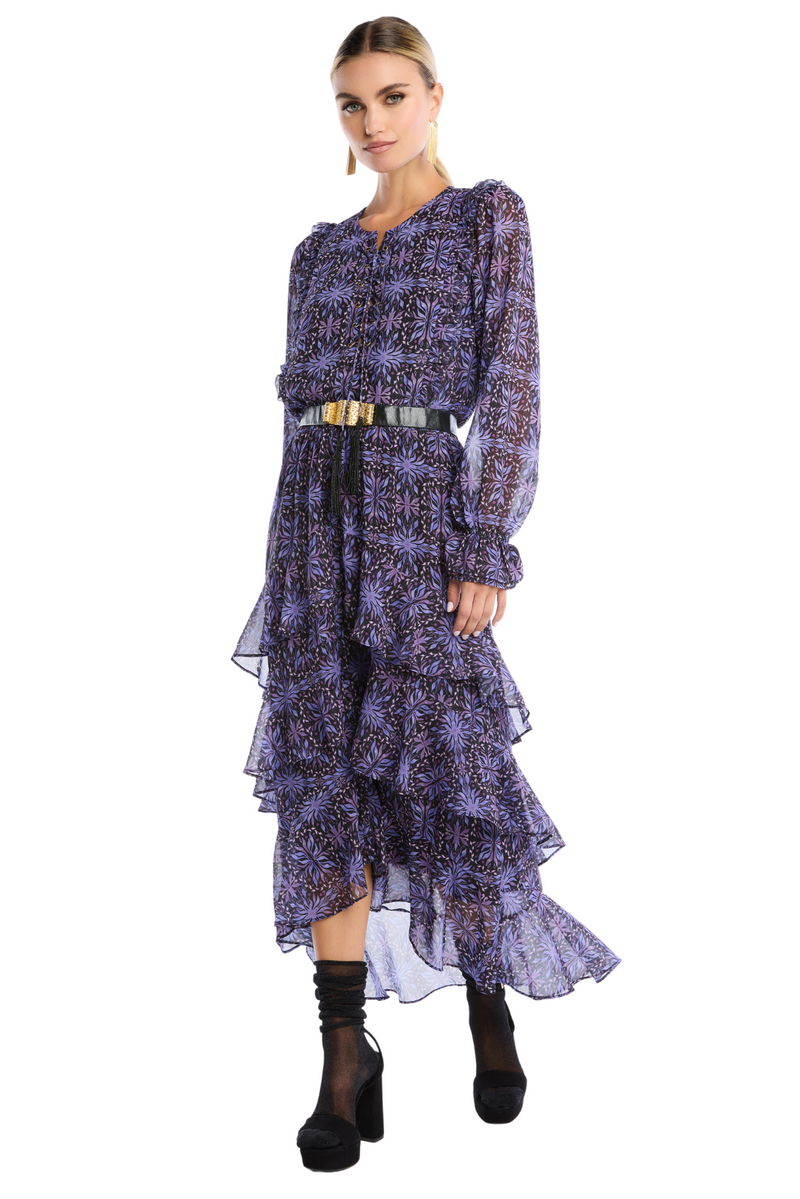 Ella Purple Midi Skirt