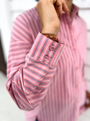 Hannah Pink Stripe Shirt
