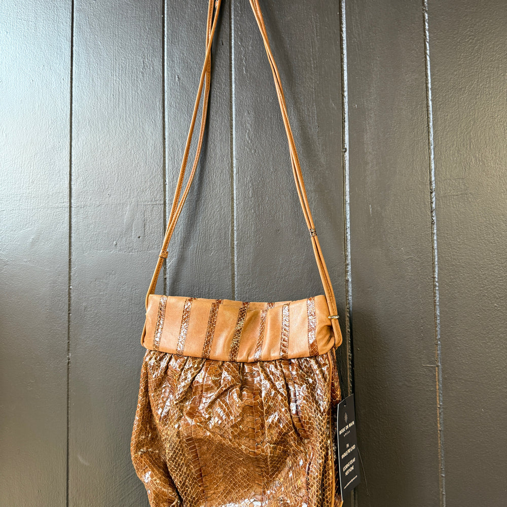 Vintage Italian Brown Leather Bag