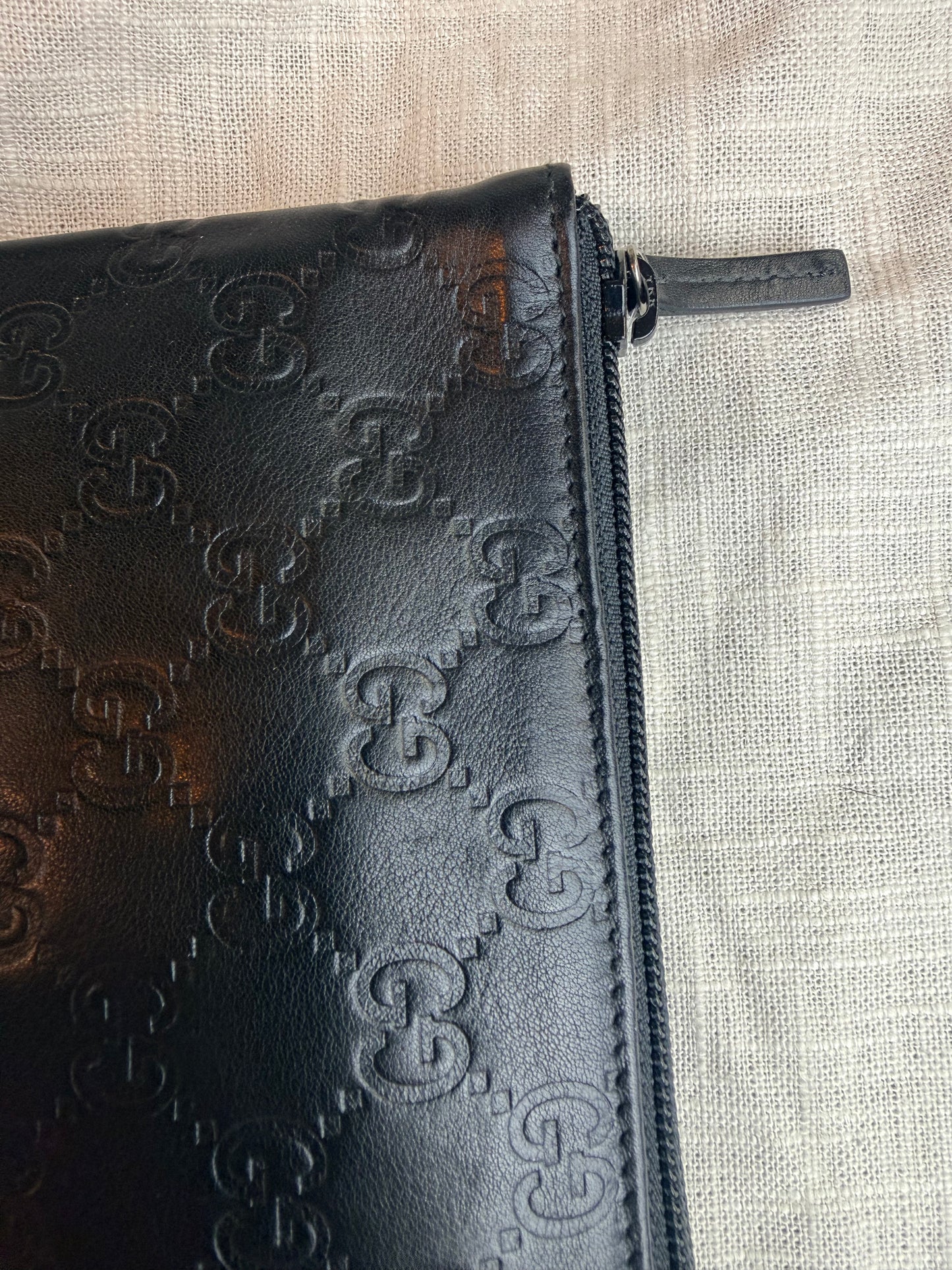 Vintage Black Gucci Pouch