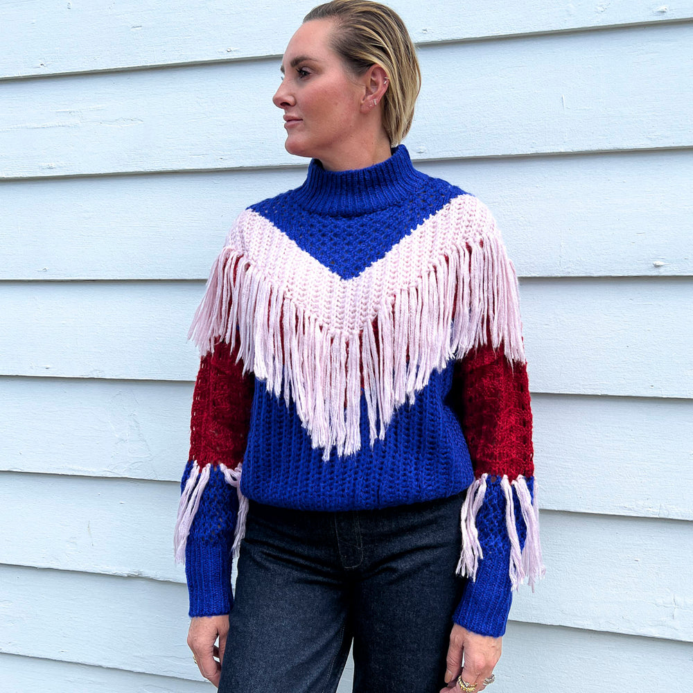 
                      
                        Petra Fringe Sweater
                      
                    