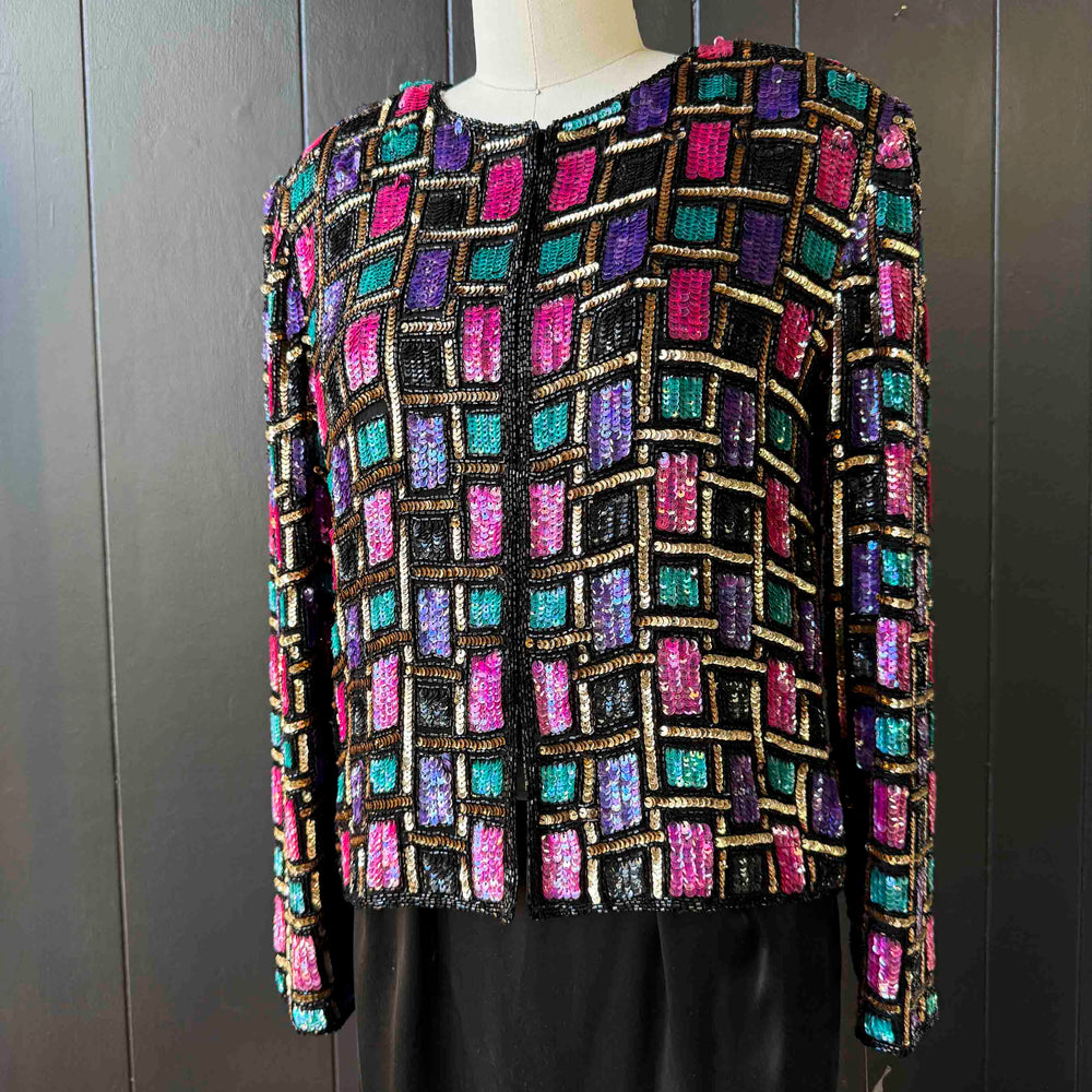 Vintage Sequin Jacket - Size M