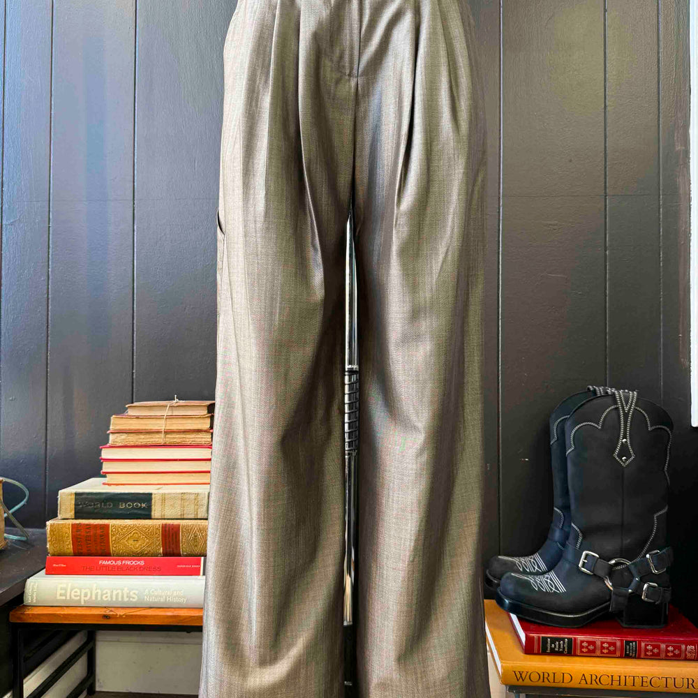 New Max Mara Silk & Linen Carpenter Trouser - Size S