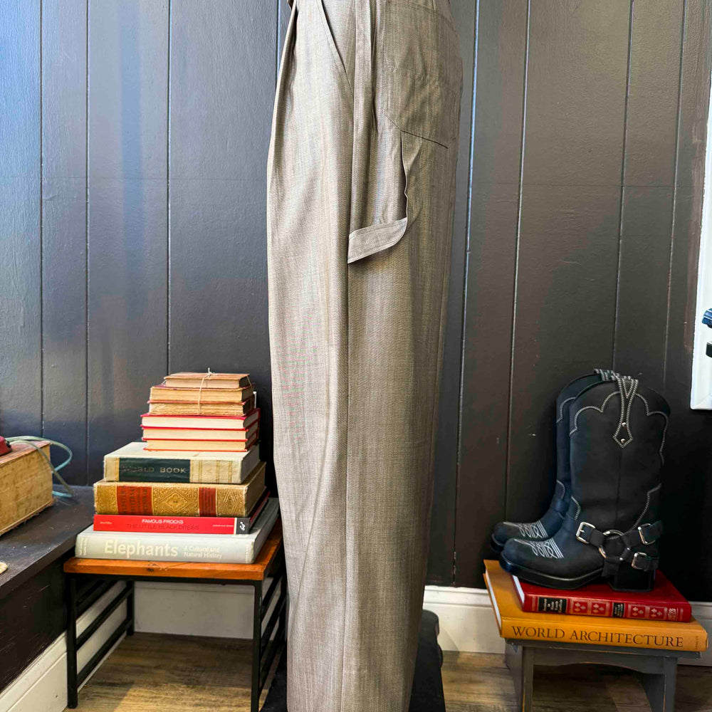 New Max Mara Silk & Linen Carpenter Trouser - Size S