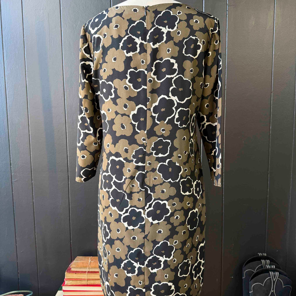 
                      
                        Pre-loved Olive & Black Floral Dress - Size S
                      
                    