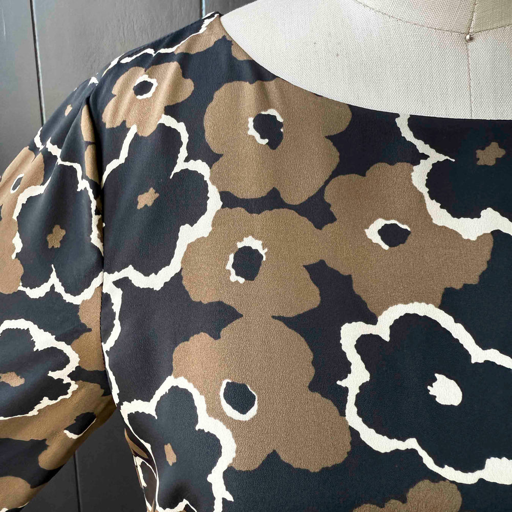 
                      
                        Pre-loved Olive & Black Floral Dress - Size S
                      
                    