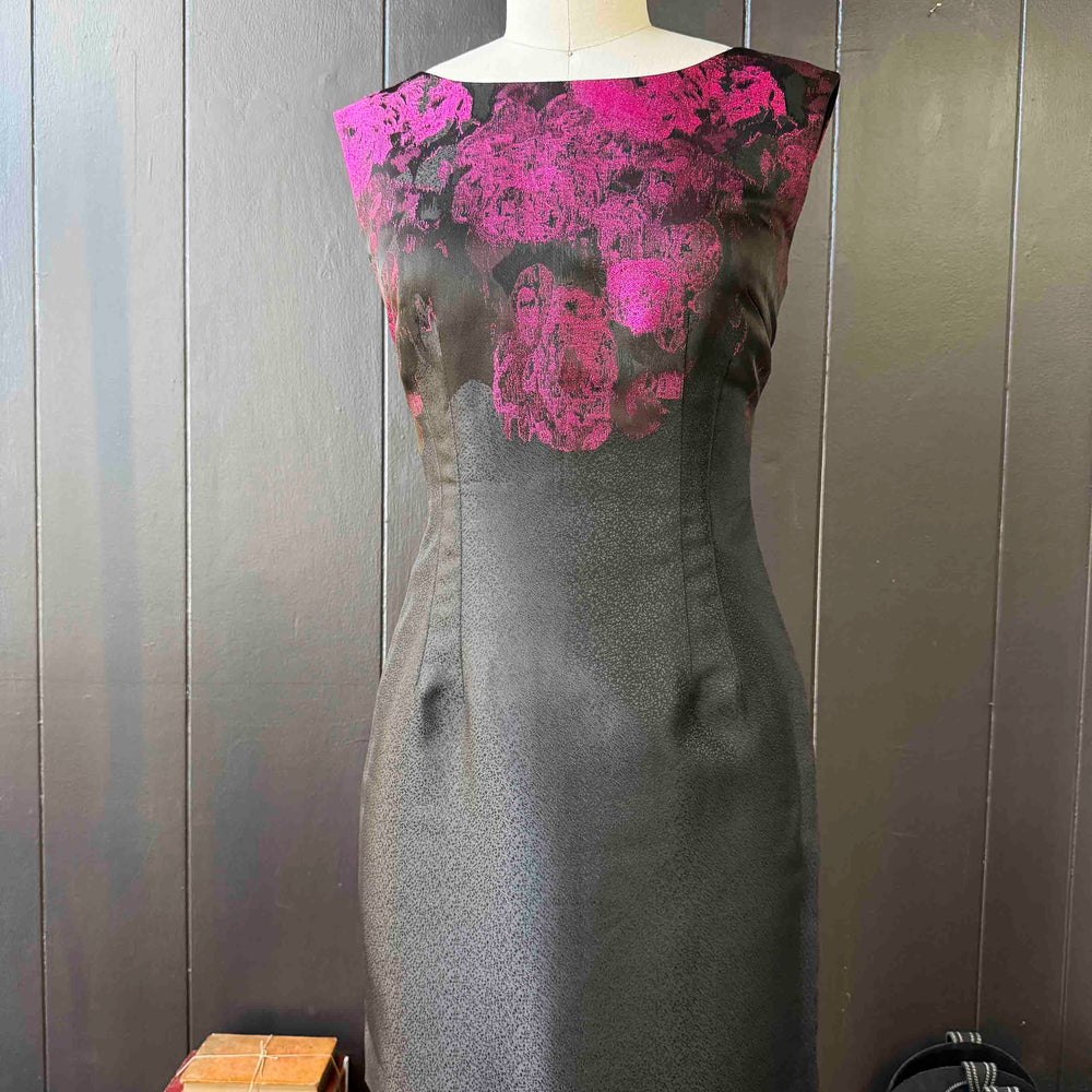 Pre-loved Pink & Black Cocktail Mini Dress - Size M