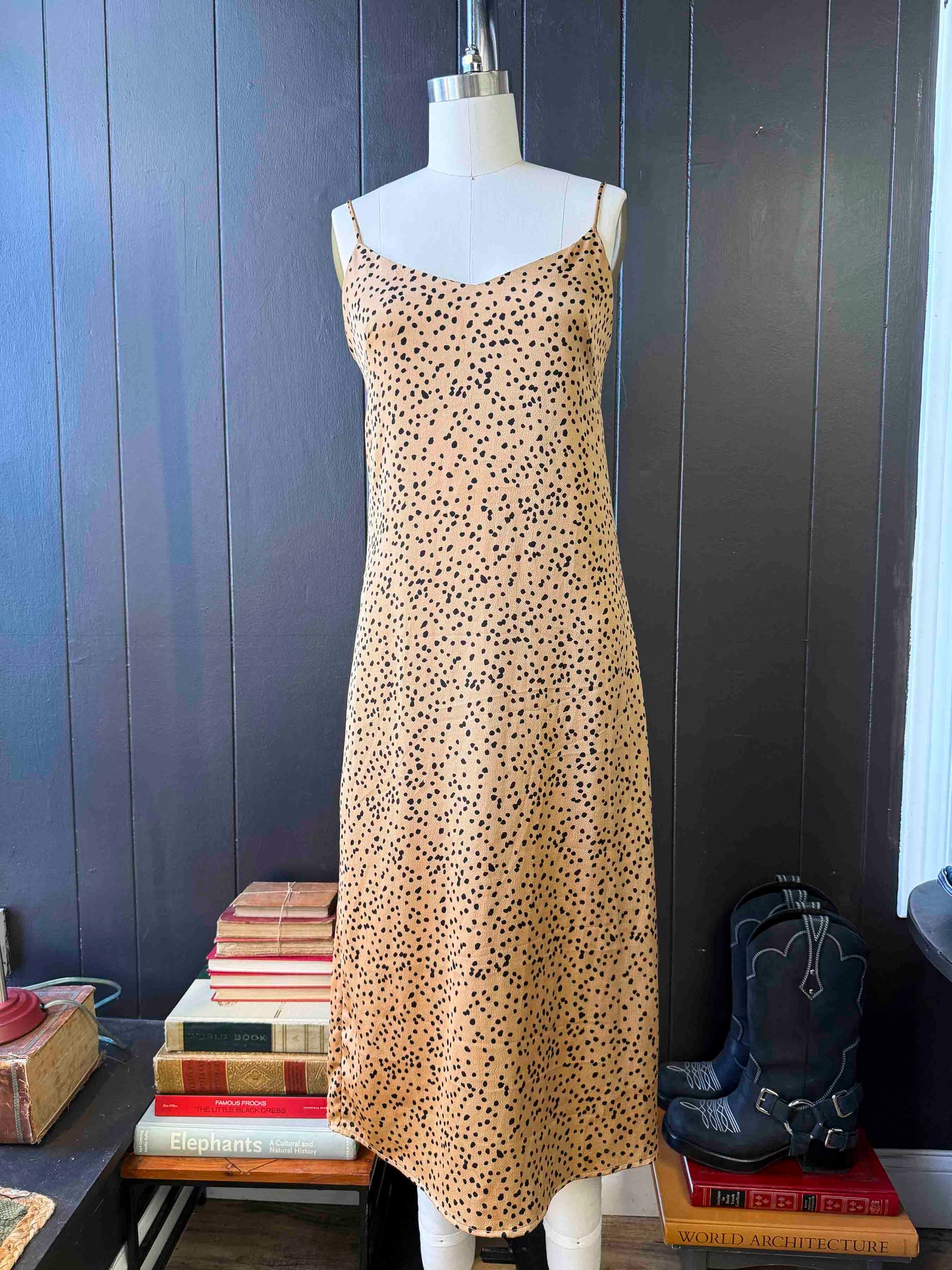 Pre-loved Cheetah Slip Dress - Size S