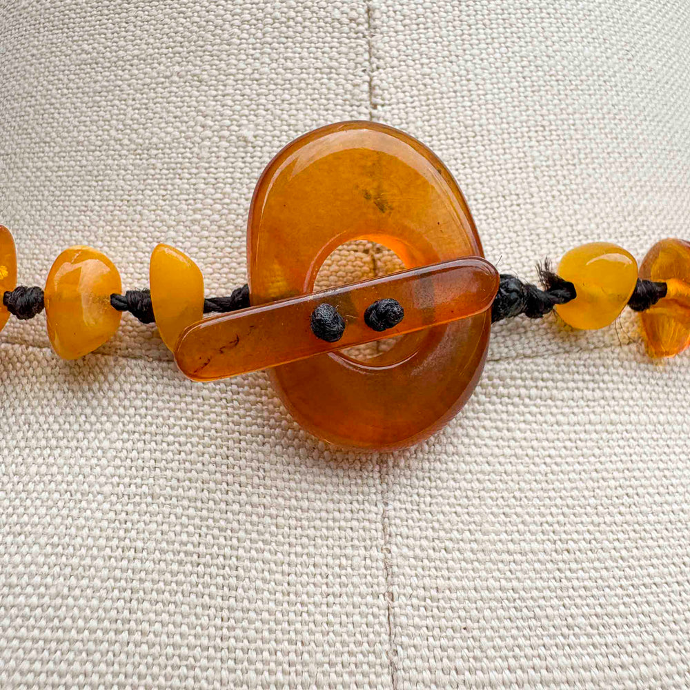 
                      
                        Vintage Turquoise & Amber Bib Necklace
                      
                    