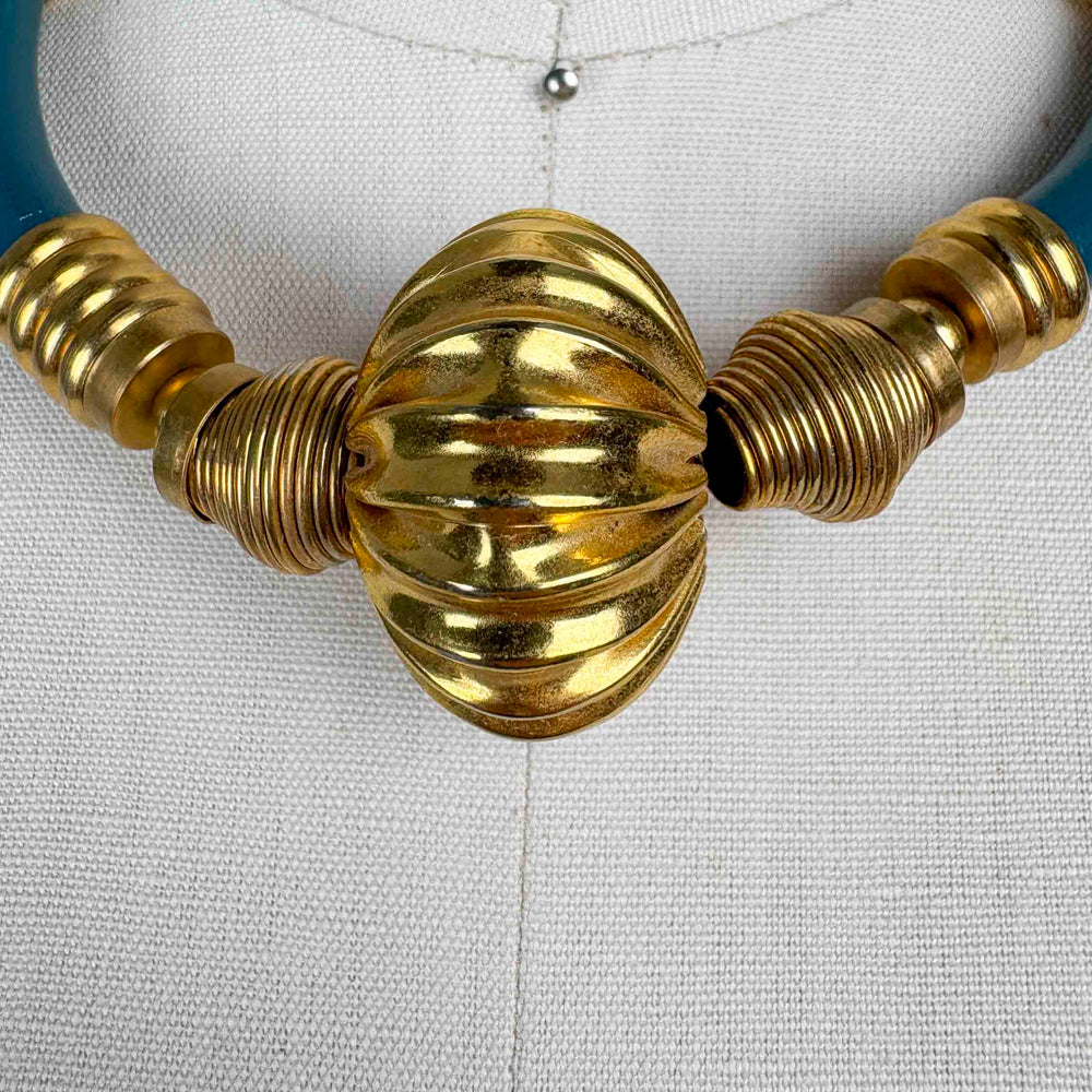 
                      
                        Vintage Blue/Gold Necklace
                      
                    