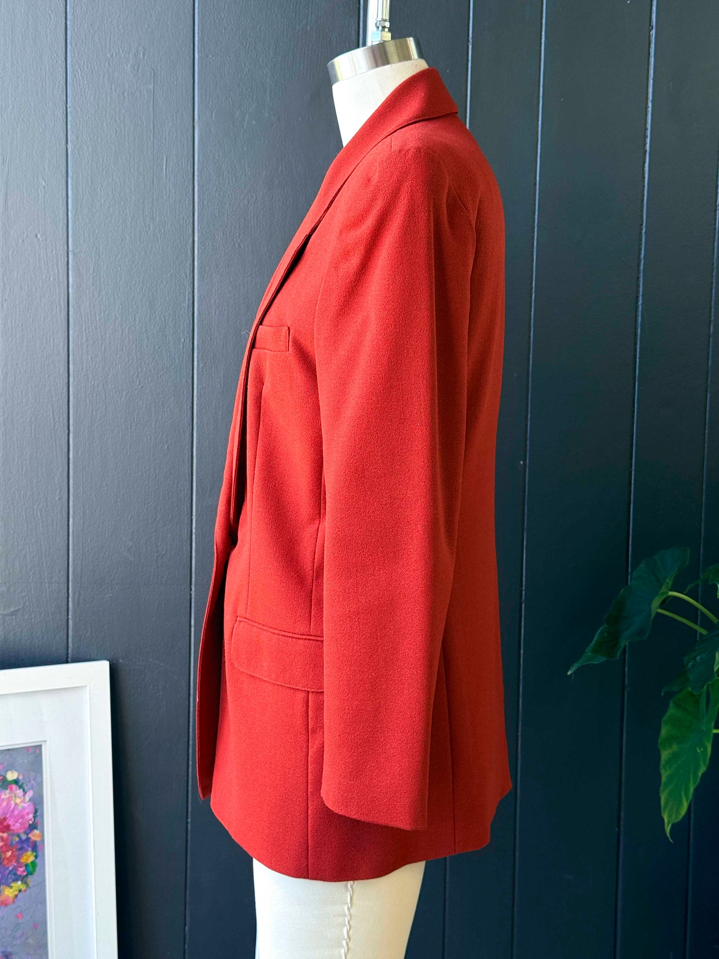 Vintage Anne Klein Red Blazer - Size L