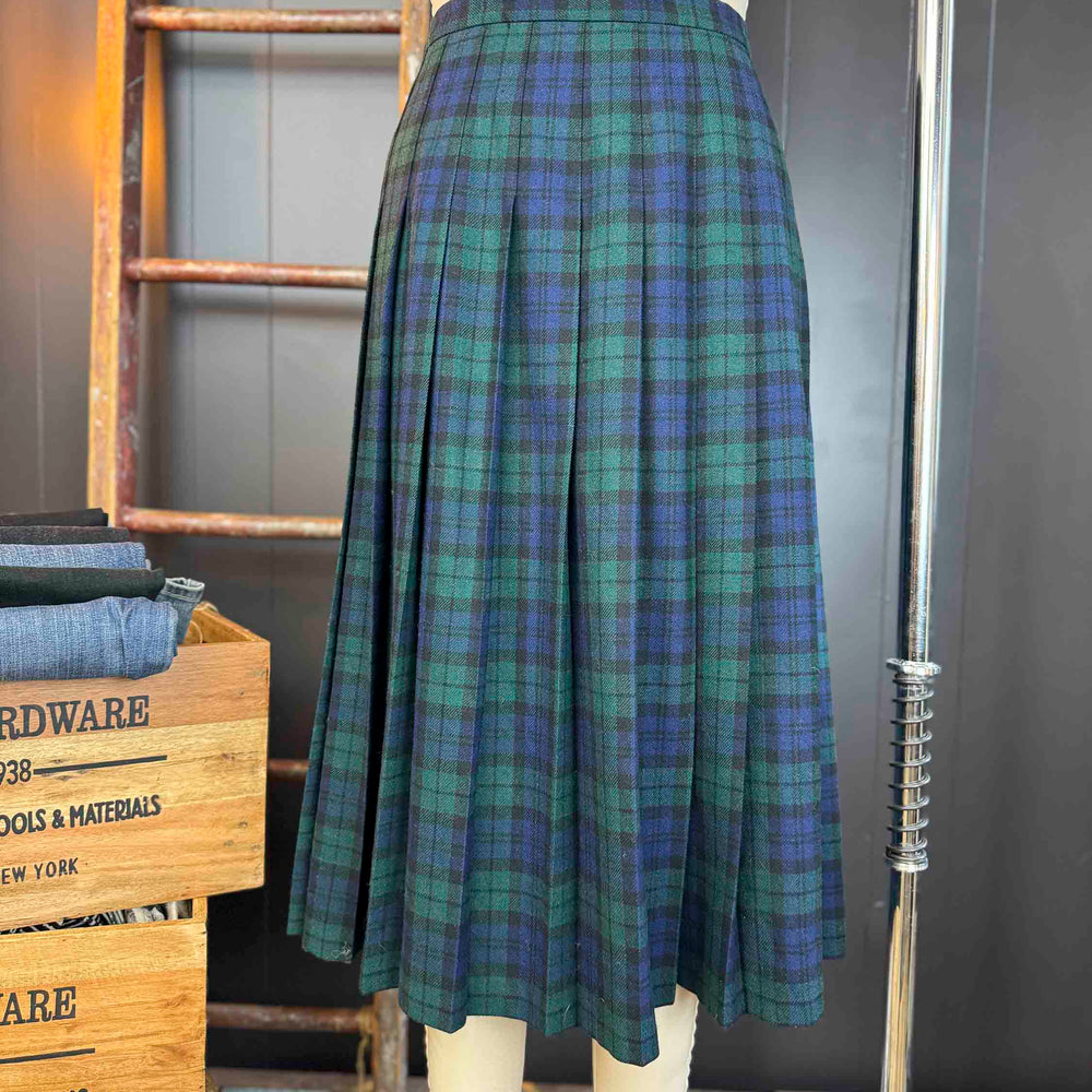 Vintage Pendleton Plaid Wool Midi Skirt (With Tags Never Worn) - Size XL