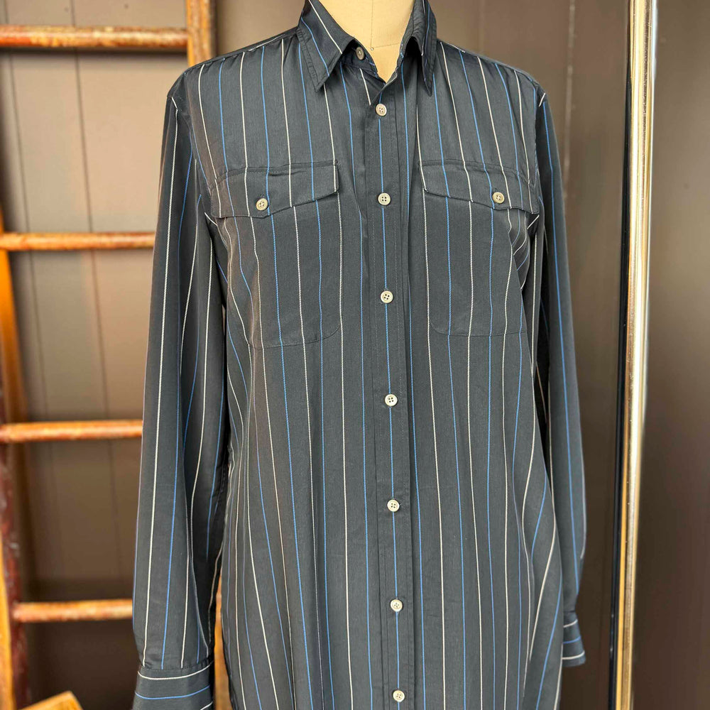 
                      
                        Pre-loved POLO Ralph Lauren Pin Stripe Shirt Dress - Size XL
                      
                    