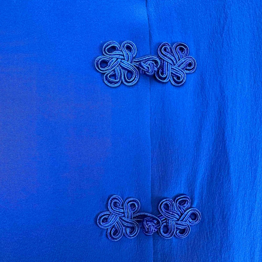 
                      
                        Vintage Cobalt Blue Silk Blouse -  Size L
                      
                    