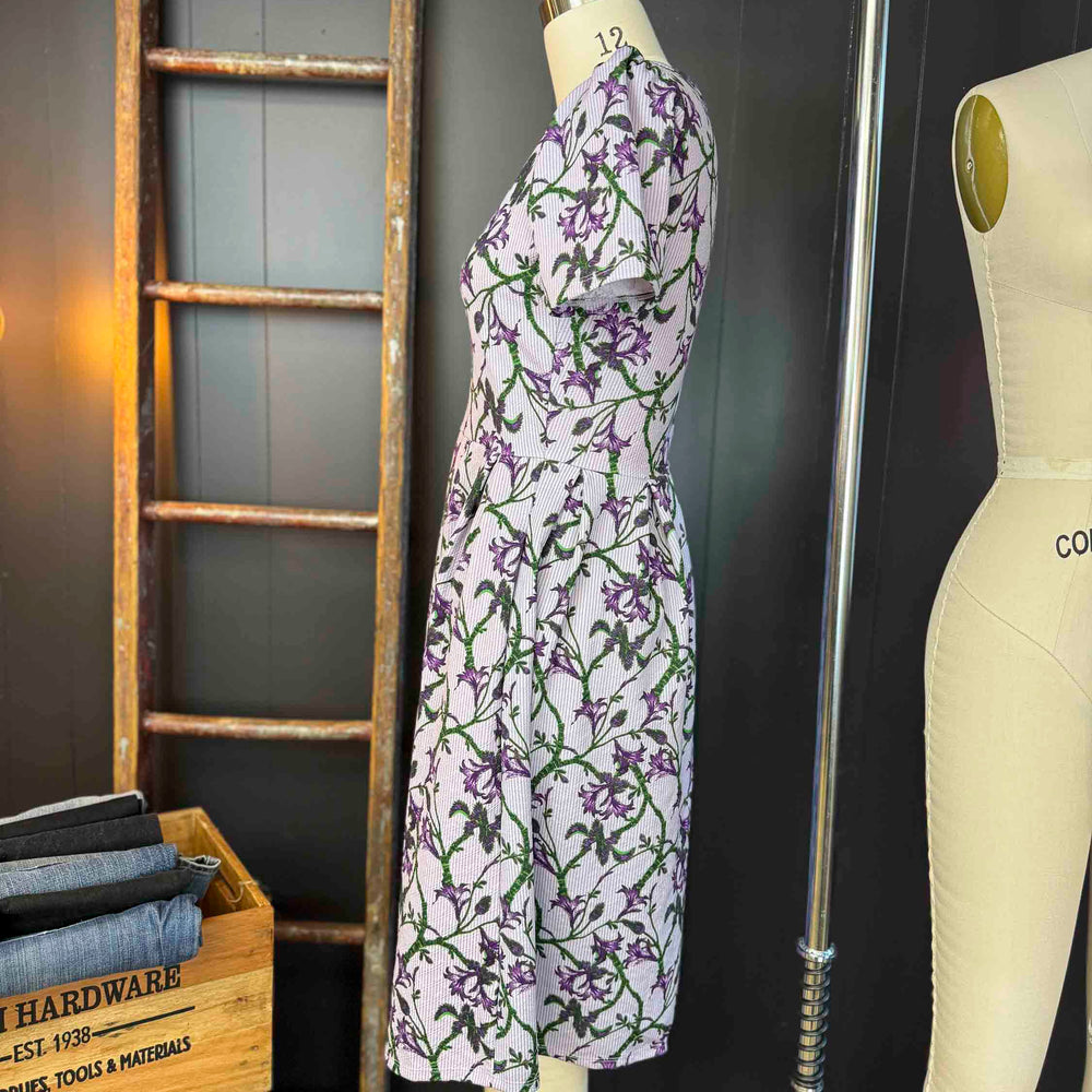
                      
                        Pre-loved Lavender Floral Midi Dress - Size L
                      
                    