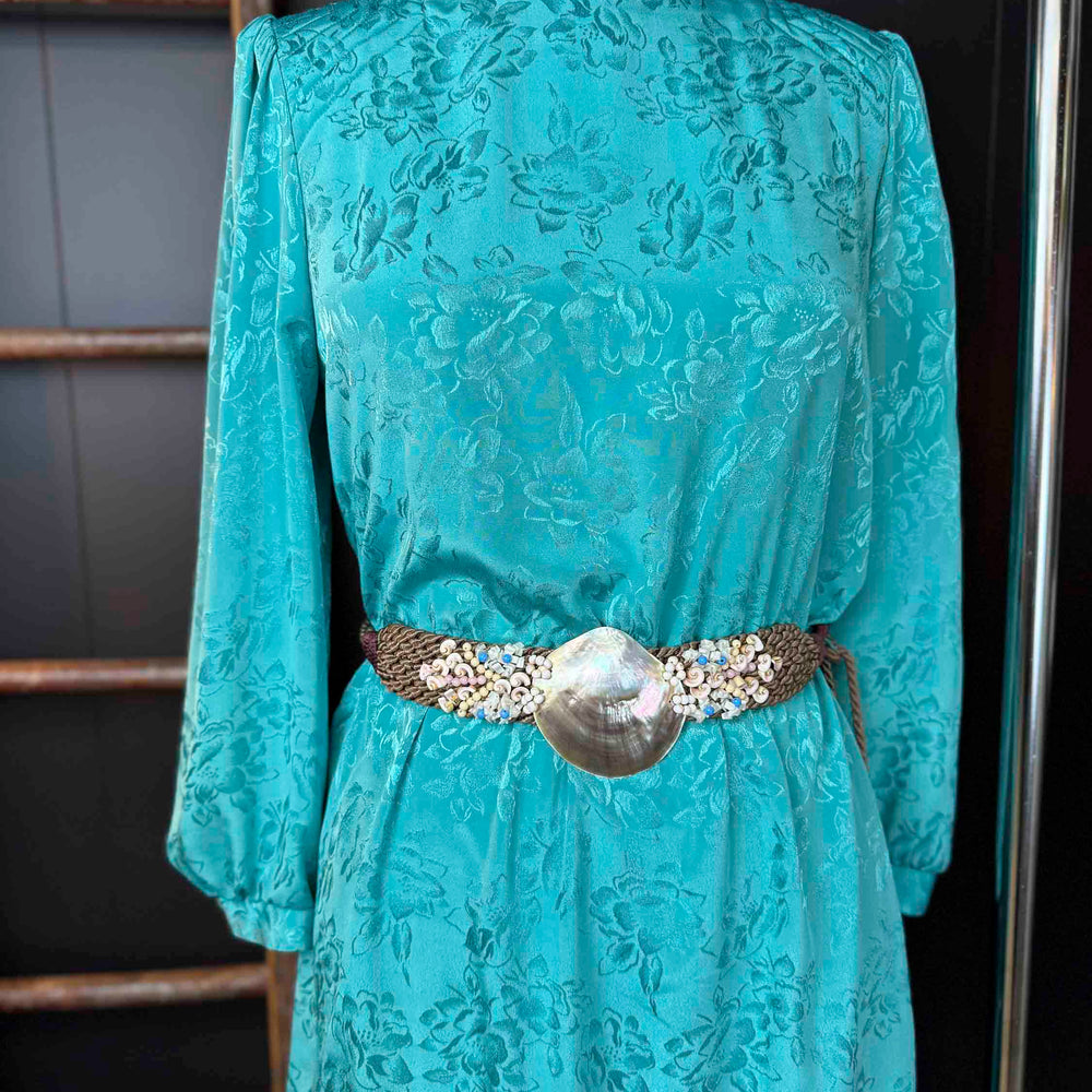 
                      
                        Vintage Handwoven Shell and Beaded Statement Belt
                      
                    