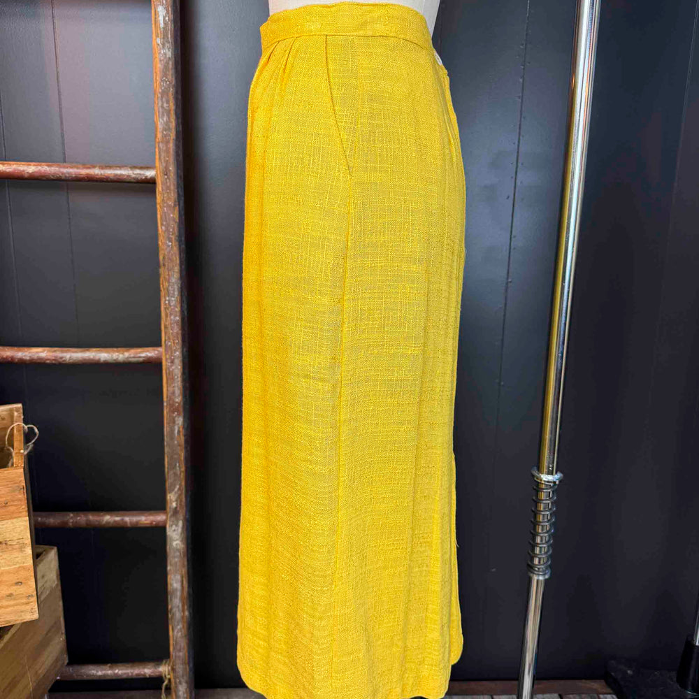 
                      
                        Vintage Yellow Linen Skirt - Size S
                      
                    