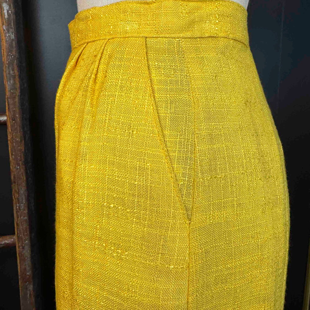 
                      
                        Vintage Yellow Linen Skirt - Size S
                      
                    